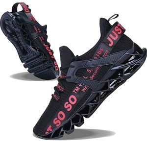 JSLEAP Mens Womens unisex Running Shoes Walking Non Slip Blade Type Sneakers